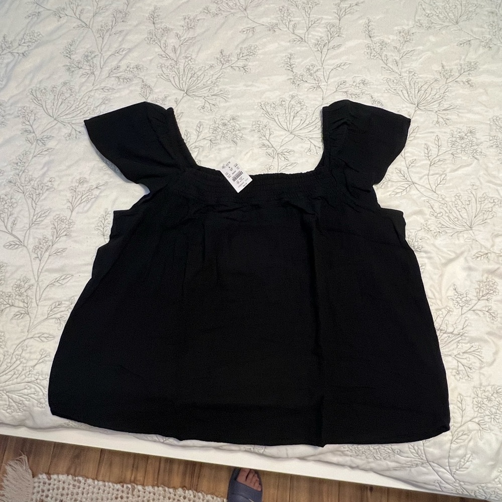 J Crew Flutter Sleeve Top